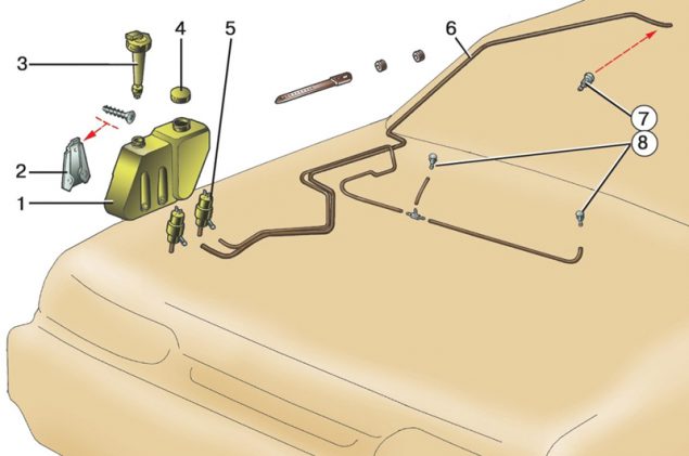 Лада приора не работает омыватель лобового стекла